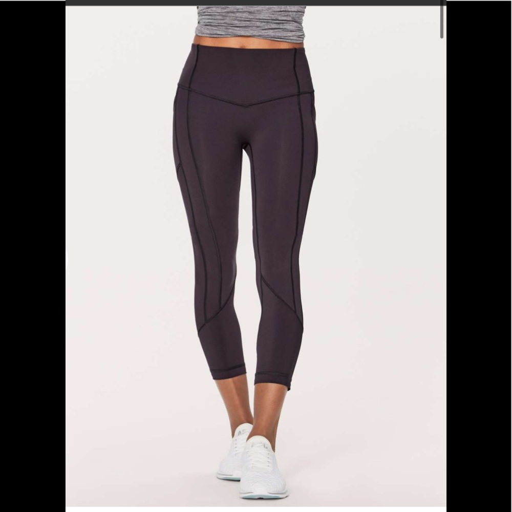 Lululemon All The Right Places Crop 
Boysenberry